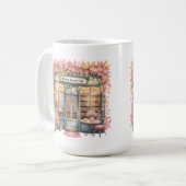 Herfst Droom Café Mok — Gezellige Bloemrijke Boekw (Voorkant links)