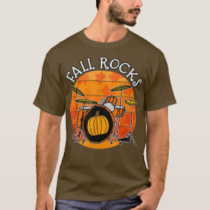 Herfst Drummer, Herfst Rocks, trommelleraar herfst T-shirt