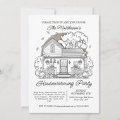 Herfst Druppel Housewarming Feestje Kaart (Voorkant)