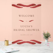 Herfst Dry Leaf Waterverf Vrijgezellenfeest Acryl Bord (Huwelijk)