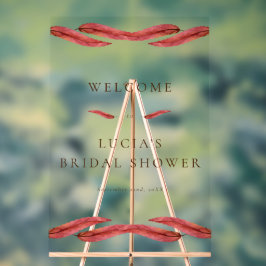 Herfst Dry Leaf Waterverf Vrijgezellenfeest Acryl Bord