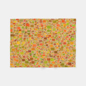 Herfst Echo Tegel Kunstwerk Ontwerp Fleece Deken (Voorkant (Horizontaal))
