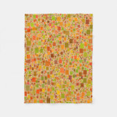 Herfst Echo Tegel Kunstwerk Ontwerp Fleece Deken (Voorkant)