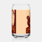 Herfst Eekhoorn Blikvormige Glas (Links)