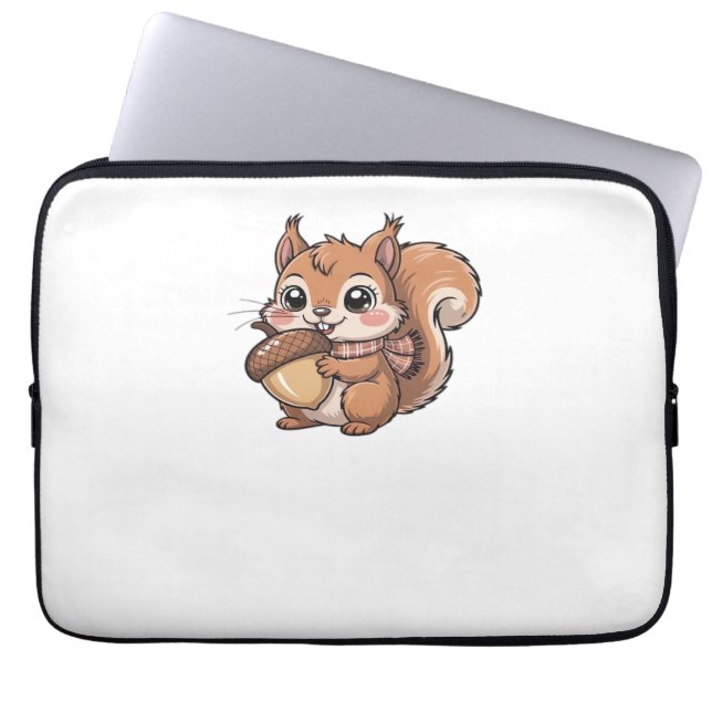 Herfst eekhoorn Classic T-Shirt Laptop Sleeve (Voorkant)