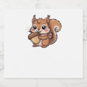 Herfst eekhoorn Classic T-Shirt Sparkling Wijnetiket (Enkel label)