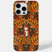 Herfst eekhoorn op donkerbruin Case-Mate iPhone case (Achterkant)