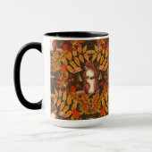 Herfst eekhoorn op donkerbruin mok (Links)