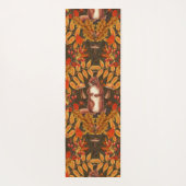 Herfst eekhoorn op donkerbruin yogamat (Achterkant)