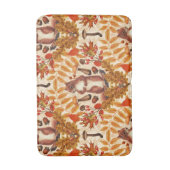 Herfst eekhoorn op off white badmat (Voorkant Verticaal)