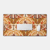 Herfst eekhoorn op off white bureaumat (Keyboard & Muis)