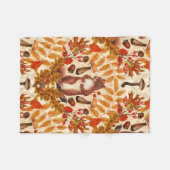 Herfst eekhoorn op off white fleece deken (Voorkant (Horizontaal))