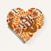 Herfst eekhoorn op off white notitieboek (Voorkant)