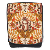 Herfst eekhoorn op off white rugtassen (Voorkant)