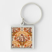 Herfst eekhoorn op off white sleutelhanger (Voorkant)