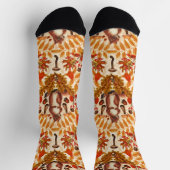 Herfst eekhoorn op off white sokken (Top)