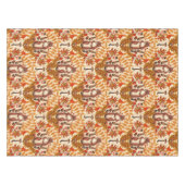 Herfst eekhoorn op off white tafelkleed (Voorkant (Horizontaal))