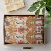 Herfst eekhoorn op off white tissuepapier (Geschenk)