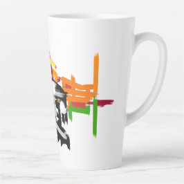Herfst eekhoorn Patch plezier Latte Mok