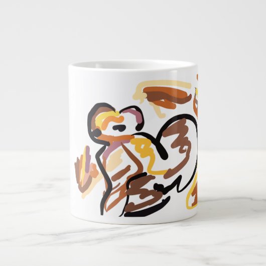 herfst eekhoorn soort grote koffiekop (Voorkant)