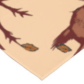 Herfst Eekhoorn Tafelkleed - Perzik (Gekanteld)