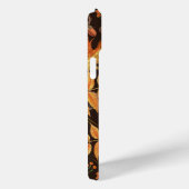 Herfst eekhoorns en flora op donkerbruin Case-Mate iPhone case (Achterkant / Rechts)