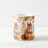 Herfst Eekhoorns en Floral Elegance Koffiemok (Center)