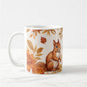 Herfst Eekhoorns en Floral Elegance Koffiemok (Links)