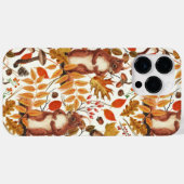 Herfst eekhoorns en herfst flora op off white Case-Mate iPhone case (Achterkant (horizontaal))