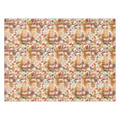 Herfst eekhoorns en herfst flora op off white tafelkleed (Voorkant (Horizontaal))