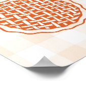 Herfst een beetje Cutie Pie Baby shower welkomstbo Poster (Hoek)