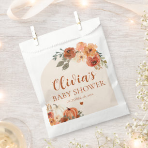 Herfst een beetje pompoen herfst bloemig Baby show Bedankzakje