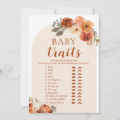 Herfst Een Kleine Pompoen Baby shower Baby Traits  Kaart (Voorkant)