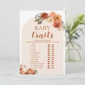 Herfst Een Kleine Pompoen Baby shower Baby Traits  Kaart (Staand voorkant)