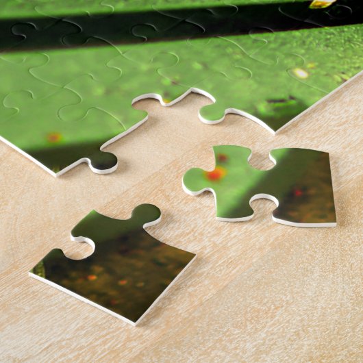 Herfst, een zitplaats in Central Park. Legpuzzel (Zijkant)