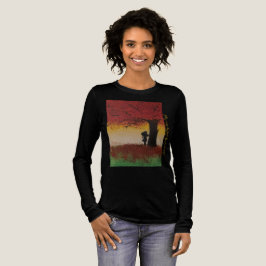 Herfst Eenzaam Meisje T-shirt