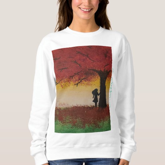 Herfst Eenzaam Meisje T-shirt (Voorkant)