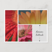 Herfst Eenzaamheid - Bloemwater druppels Briefkaar Briefkaart (Voorkant)