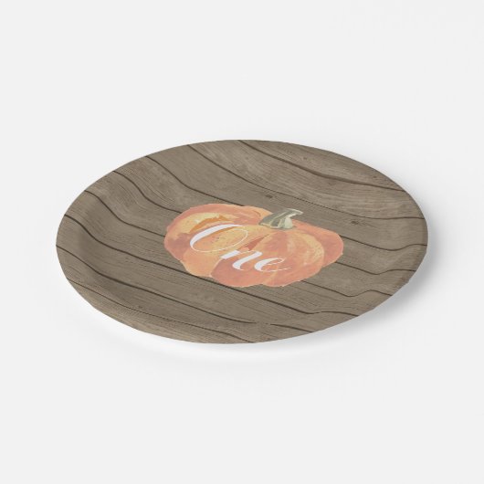 Herfst eerste verjaardag Bord papier (Gekanteld)