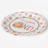 Herfst eerste verjaardag Bord papier (Gekanteld)