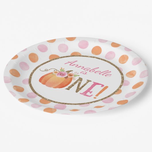 Herfst eerste verjaardag Bord papier (Gekanteld)