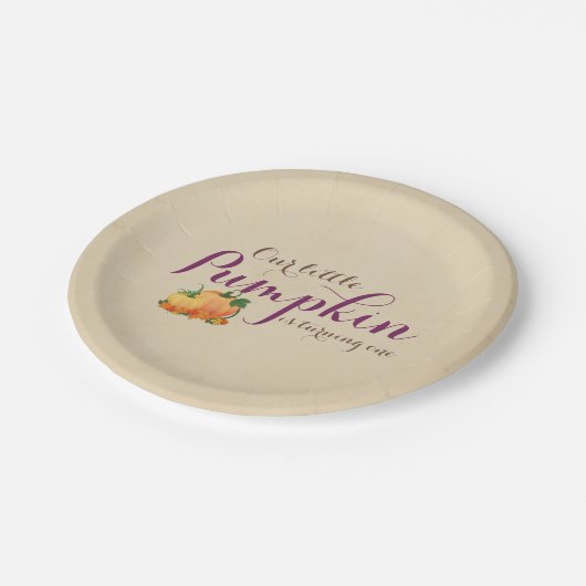 Herfst eerste verjaardag Bord papier (Gekanteld)