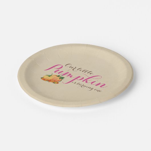 Herfst eerste verjaardag Bord papier (Gekanteld)