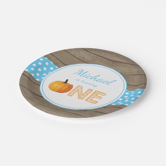 Herfst eerste verjaardag Bord papier (Gekanteld)