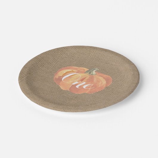 Herfst eerste verjaardag Bord papier (Gekanteld)