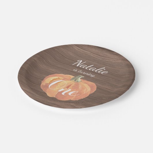 Herfst eerste verjaardag Bord papier (Gekanteld)