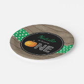 Herfst eerste verjaardag Bord papier van pompoenen (Gekanteld)