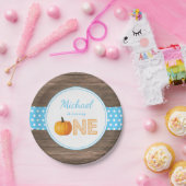 Herfst eerste verjaardag Bord papier van pompoenen (Feest)