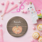 Herfst eerste verjaardag Bord papier van pompoenen (Feest)