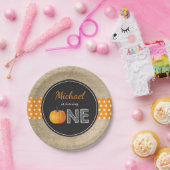 Herfst eerste verjaardag Bord papier van pompoenen (Feest)